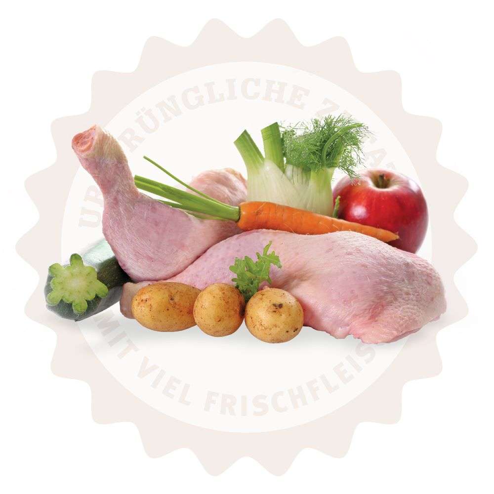 Lakefields Premium Trockenfleisch Menü FÜR KLEINE HUNDE Landhuhn